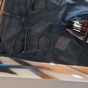 BAB Emp Besame Mucho Upcyvled Vintage Slim Blue Jeans